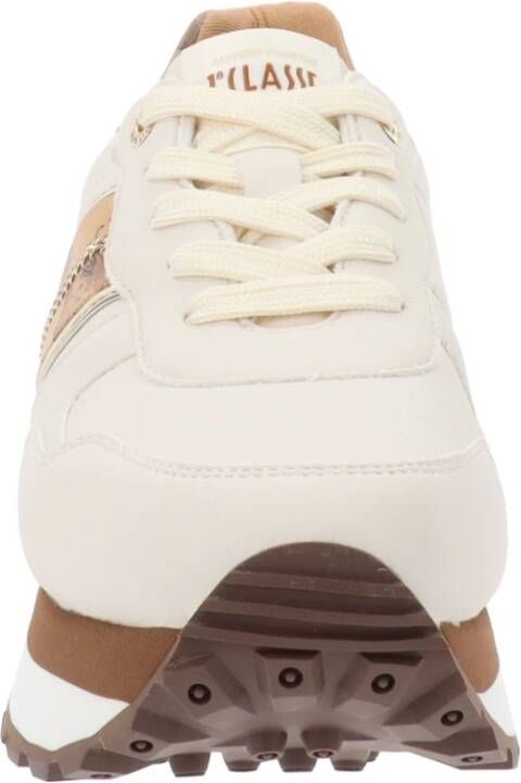 Alviero Martini 1a Classe Dames Sneakers van Kunstleer Beige Dames