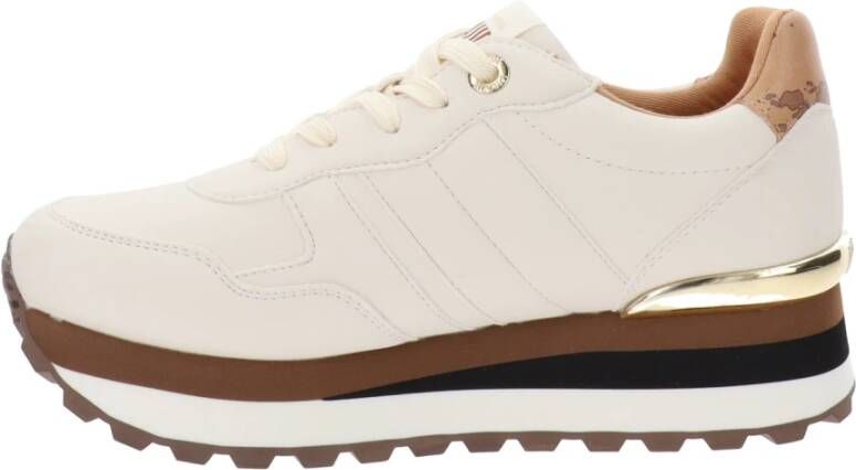 Alviero Martini 1a Classe Dames Sneakers van Kunstleer Beige Dames