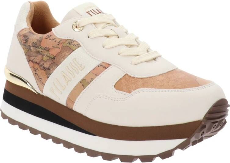 Alviero Martini 1a Classe Dames Sneakers van Kunstleer Beige Dames