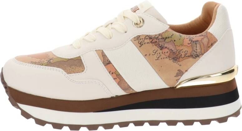 Alviero Martini 1a Classe Dames Sneakers van Kunstleer Beige Dames