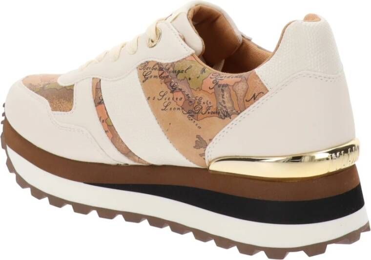 Alviero Martini 1a Classe Dames Sneakers van Kunstleer Beige Dames