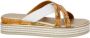 Alviero Martini 1a Classe Beige Sandalen Elegant Hedendaags Ontwerp Multicolor Dames - Thumbnail 7