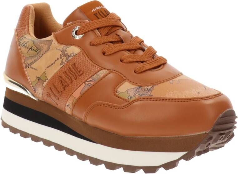 Alviero Martini 1a Classe Damesneakers van imitatieleer Brown Dames