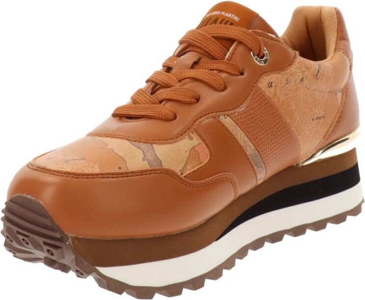 Alviero Martini 1a Classe Damesneakers van imitatieleer Brown Dames