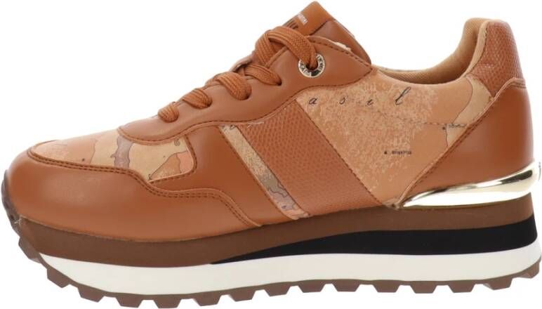 Alviero Martini 1a Classe Damesneakers van imitatieleer Brown Dames