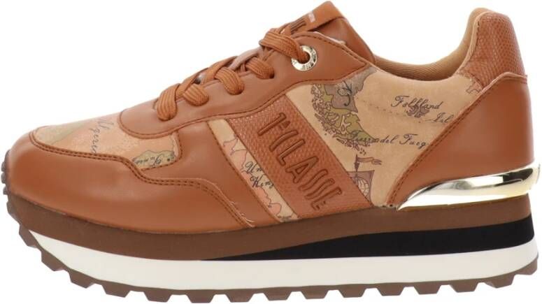 Alviero Martini 1a Classe Damesneakers van imitatieleer Brown Dames