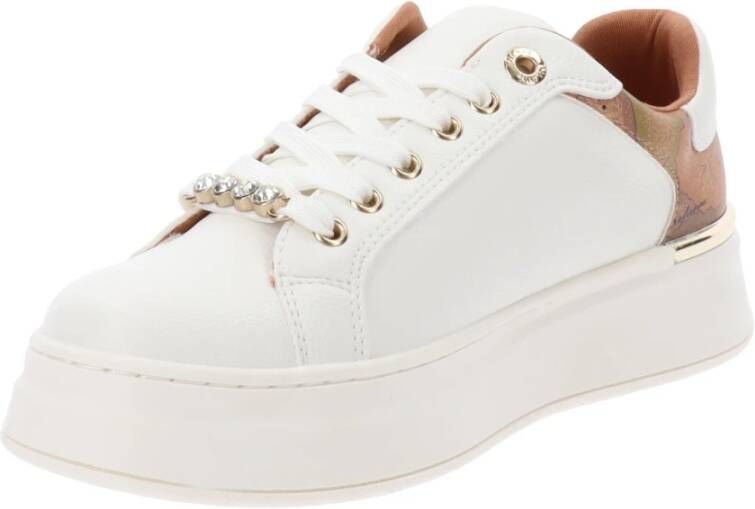 Alviero Martini 1a Classe Damesneakers van Kunstleer Beige Dames