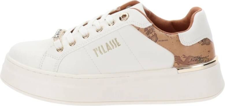 Alviero Martini 1a Classe Damesneakers van Kunstleer Beige Dames