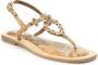 Alviero Martini 1a Classe Geo Classic Print Flip-Flop Sandalen Beige Dames - Thumbnail 2