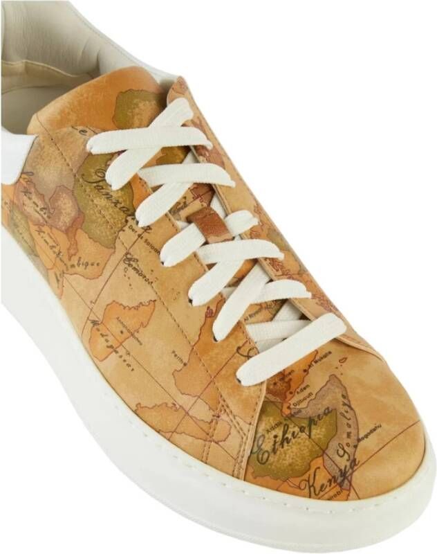 Alviero Martini 1a Classe Geo Classic Print Sneakers Beige Dames