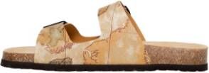 Alviero Martini 1a Classe Heren Slippers Lente Zomer Collectie Beige Heren