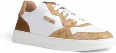 Alviero Martini 1a Classe Leren Sneakers Heren Collectie Herfst Winter White Heren