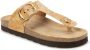 Alviero Martini 1a Classe Natuurlijke Eco Nappa Flip-Flop Sandalen Beige Dames - Thumbnail 2