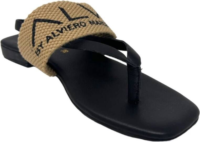 Alviero Martini 1a Classe Slippers Black Dames