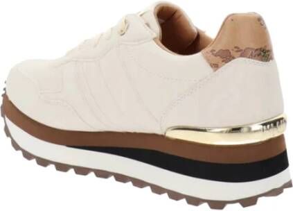 Alviero Martini 1a Classe Witte Sneakers Gedurfd en Verfijnd Ontwerp Beige Dames