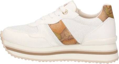 Alviero Martini 1a Classe Witte Sneakers Geo Classic Design White Dames