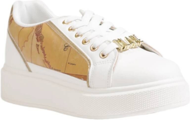 Alviero Martini 1a Classe Witte Vetersneakers met Rubberen Zool Multicolor Dames