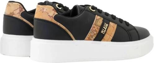 Alviero Martini 1a Classe Zwarte Sneakers met Geo Print Detail Black Dames