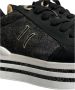 Alviero Martini 1a Classe Zwarte sneakers met strass en platform Black Dames - Thumbnail 2