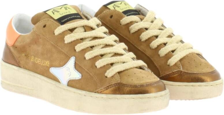 Ama Brand Beige Sneakers Model 2942 Slam Beige Dames