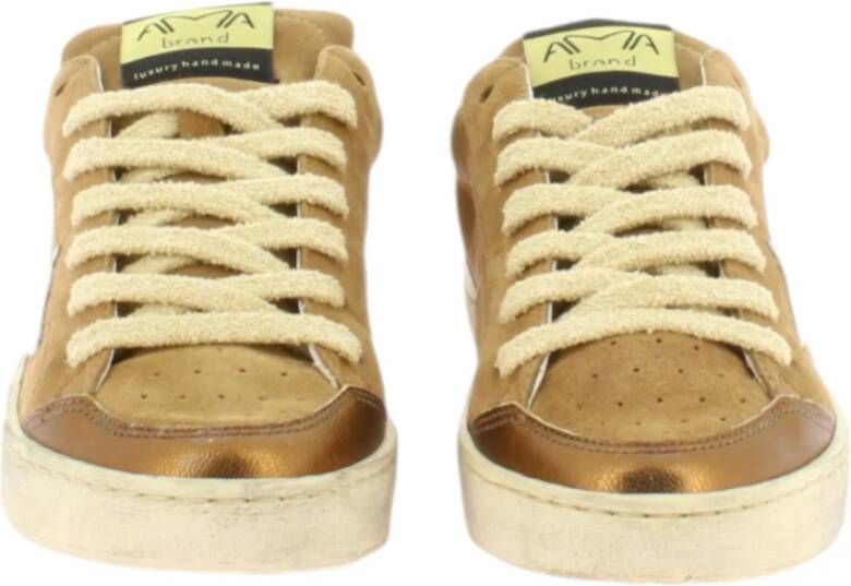 Ama Brand Beige Sneakers Model 2942 Slam Beige Dames