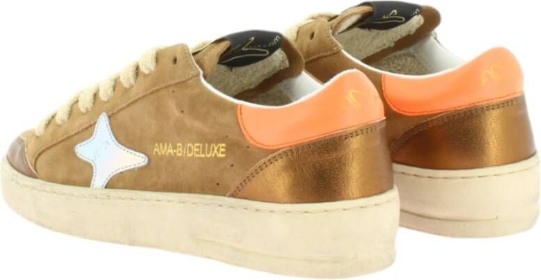 Ama Brand Beige Sneakers Model 2942 Slam Beige Dames