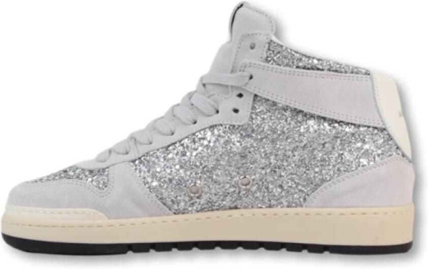 Ama Brand Glitter Sneaker met Uitneembare Binnenzool Gray Dames