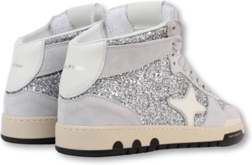 Ama Brand Glitter Sneaker met Uitneembare Binnenzool Gray Dames