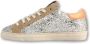 Ama Brand Glitter Sneakers met Oranje Details Beige Dames - Thumbnail 2