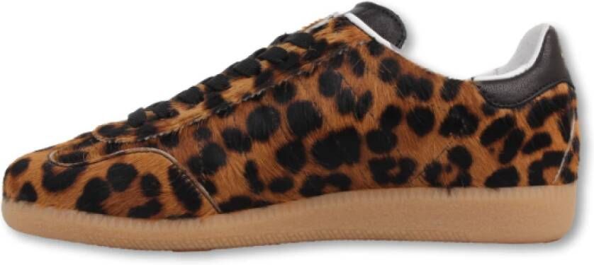 Ama Brand Leopard Print Sneaker Brown Dames