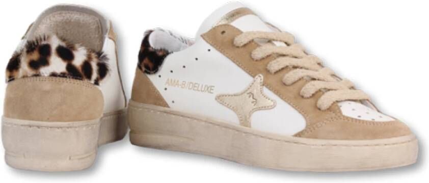 Ama Brand Tijgerprint Sneakers Herinneringen Gemaakt Hier Beige Dames