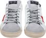 Ama Brand Witte Leren Sneakers met Kleurrijke Details White Heren - Thumbnail 2