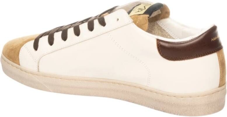 Ama Brand Witte Sneakers Model 2924 SNK White Heren