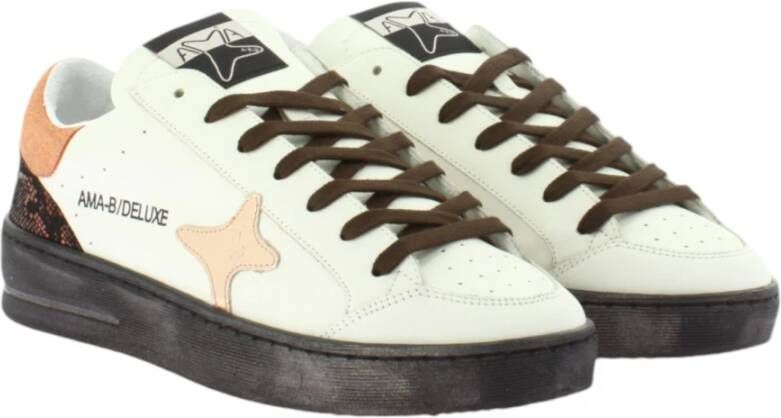 Ama Brand Witte Sneakers Model 2937 Slam White Dames