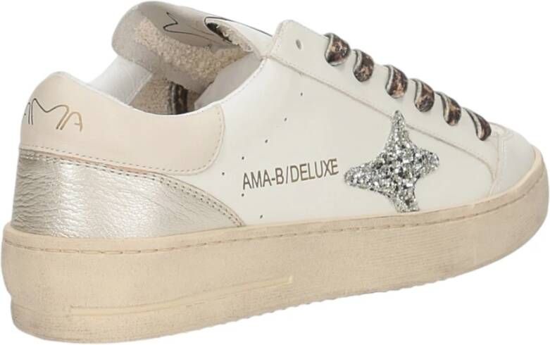 Ama Brand Witte Sneakers Model 2946 Slam White Dames