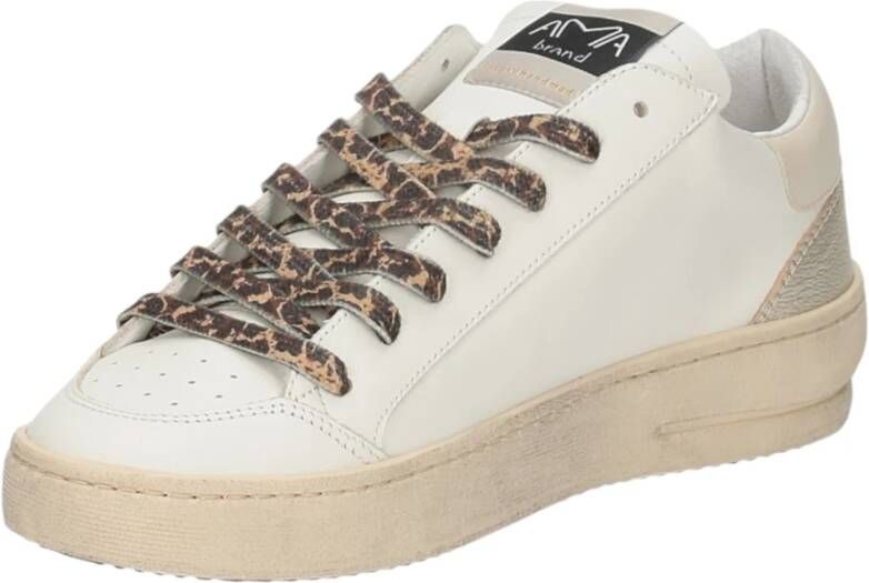 Ama Brand Witte Sneakers Model 2946 Slam White Dames