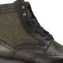 Ambitious Heren Leren Tweed Veterschoen met Brogue Patroon Bruin Heren - Thumbnail 22