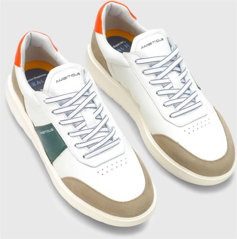 Ambitious Comfort Sneaker met EVA-zool White Heren