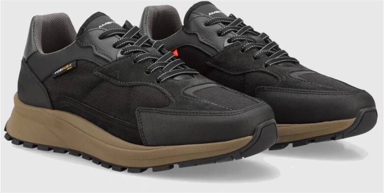 Ambitious Cordura Sneaker met Oversized Sole Black Heren