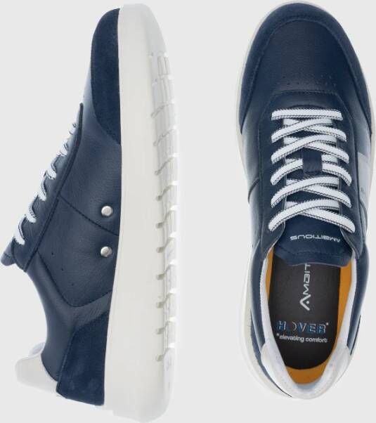 Ambitious FlexSole Leren Sneaker Blue Heren