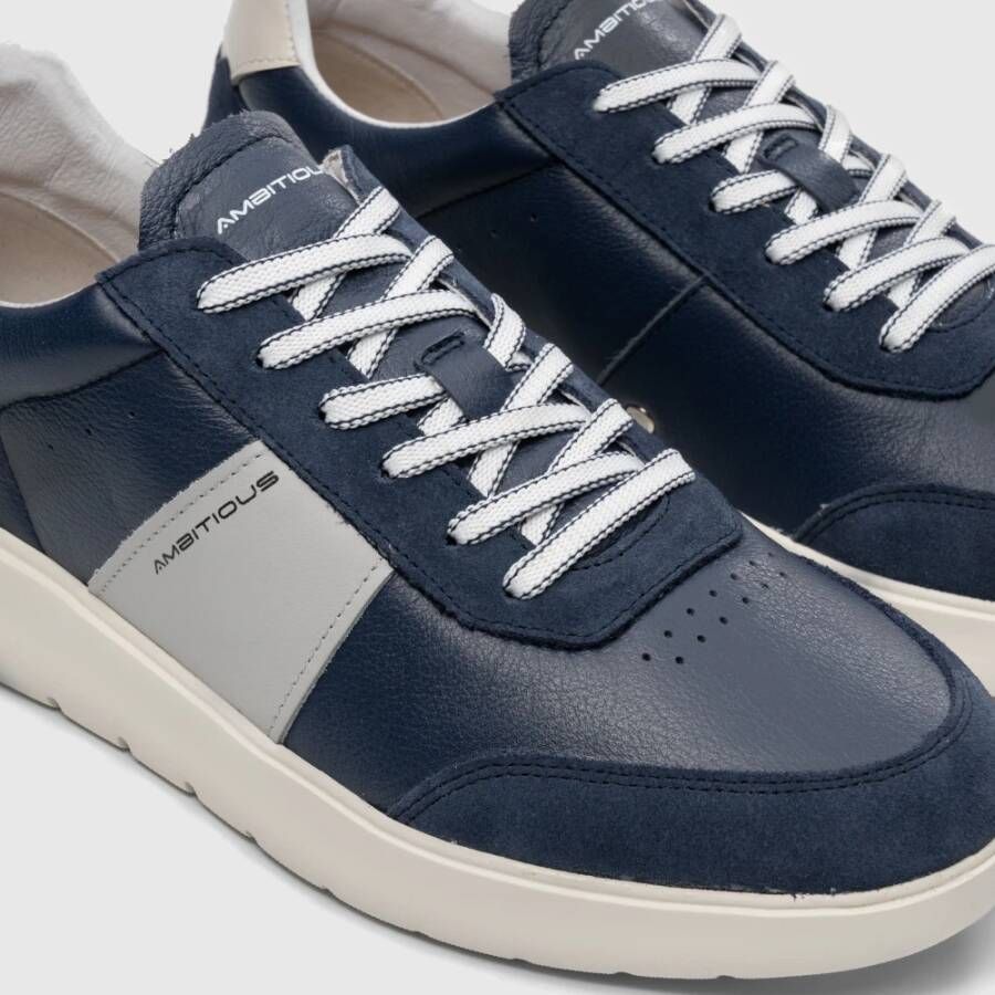 Ambitious FlexSole Leren Sneaker Blue Heren