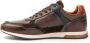 Ambitious Heren leren en technische stof sneakers Brown Heren - Thumbnail 4