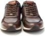 Ambitious Heren leren en technische stof sneakers Brown Heren - Thumbnail 5