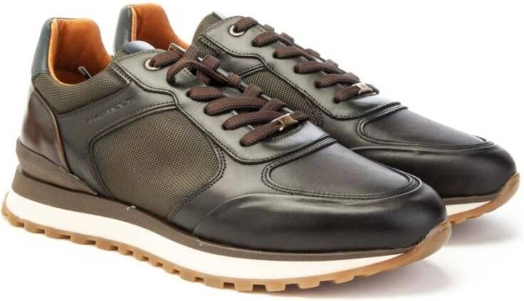 Ambitious Sneaker Model 13140 met tricolor zool Heren Brown Heren