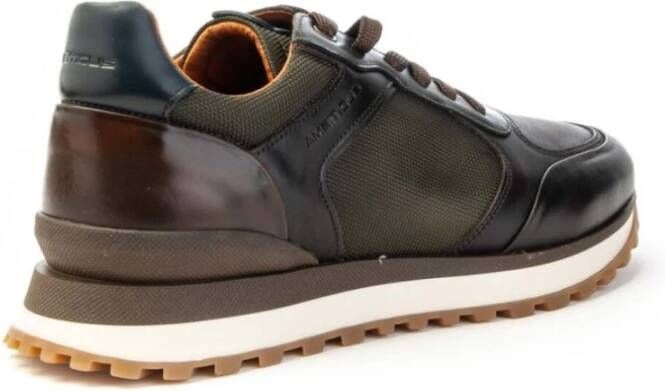 Ambitious Sneaker Model 13140 met tricolor zool Heren Brown Heren