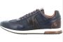 Ambitious Blauwe Leren Hardloopsneakers met Bruine Details Blauw Heren - Thumbnail 10