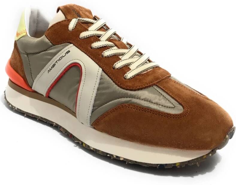 Ambitious Heren Sneaker in Camel Taupe voor Hardlopen Bruin Heren