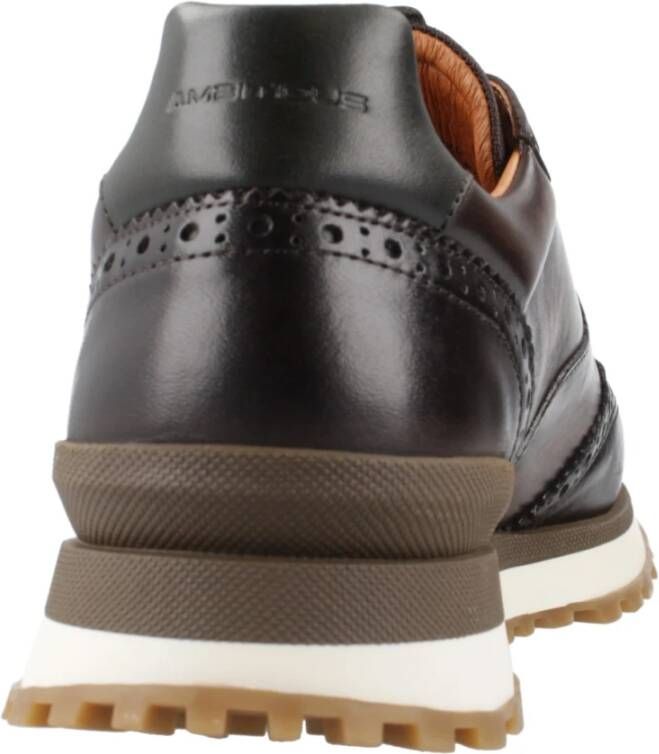 Ambitious Sportieve Vetersneakers Brown Heren