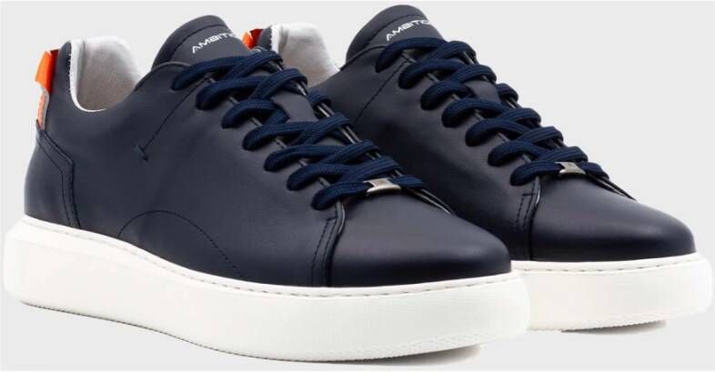 Ambitious Urban Lace Up Sneaker Blue Heren