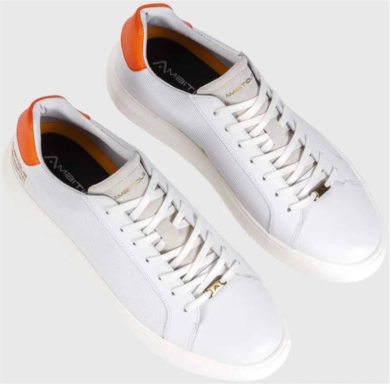 Ambitious Vetersneaker met contrasthiel White Heren